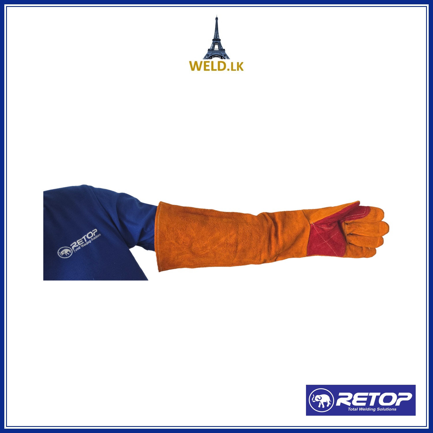 RETOP Welding gloves Long (yellow, 60cm)