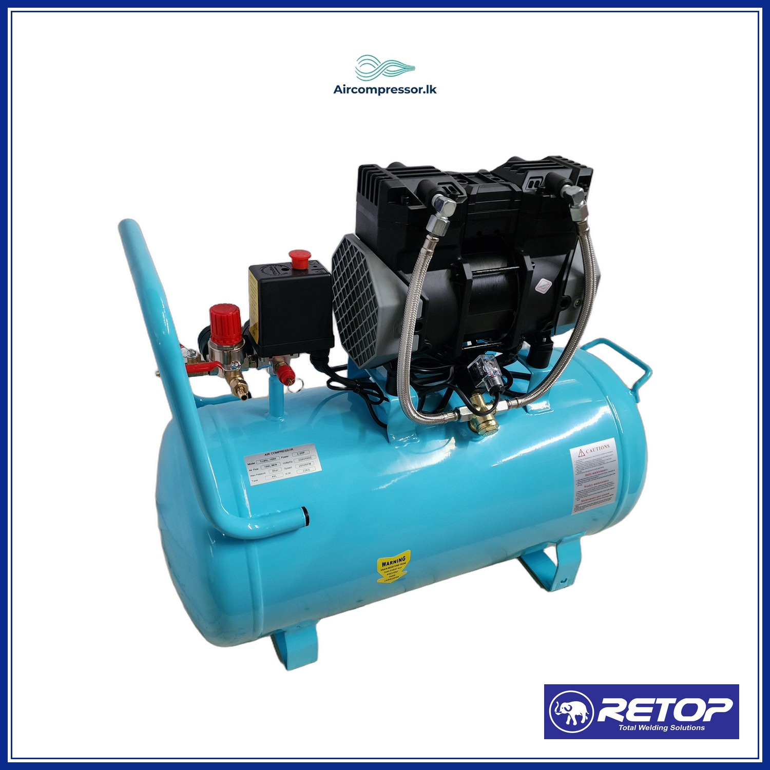 RETOP AIR COMPRESSOR 40L OIL-FREE 2.2HP image 5
