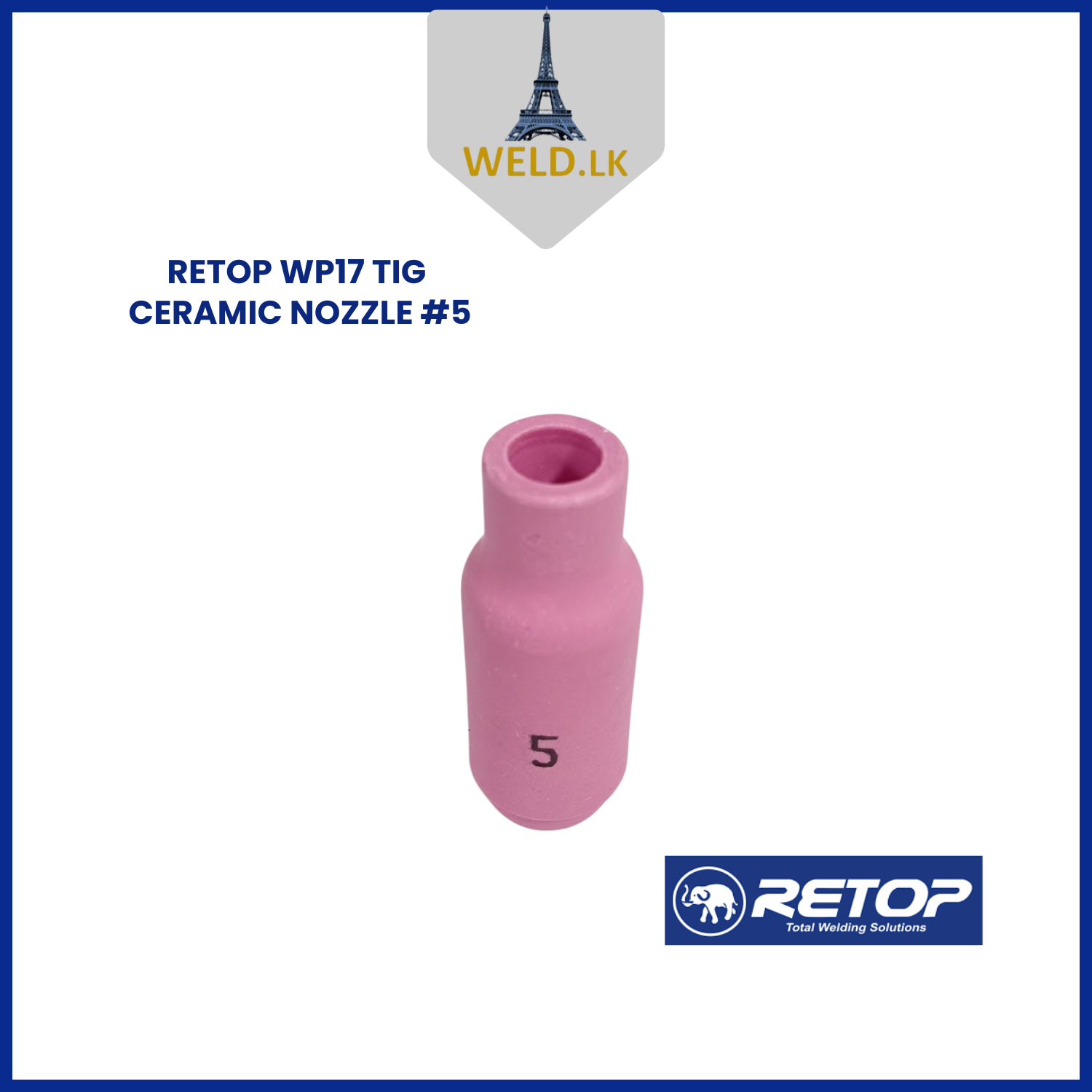 RETOP WP17 TIG CERAMIC NOZZLE #5
