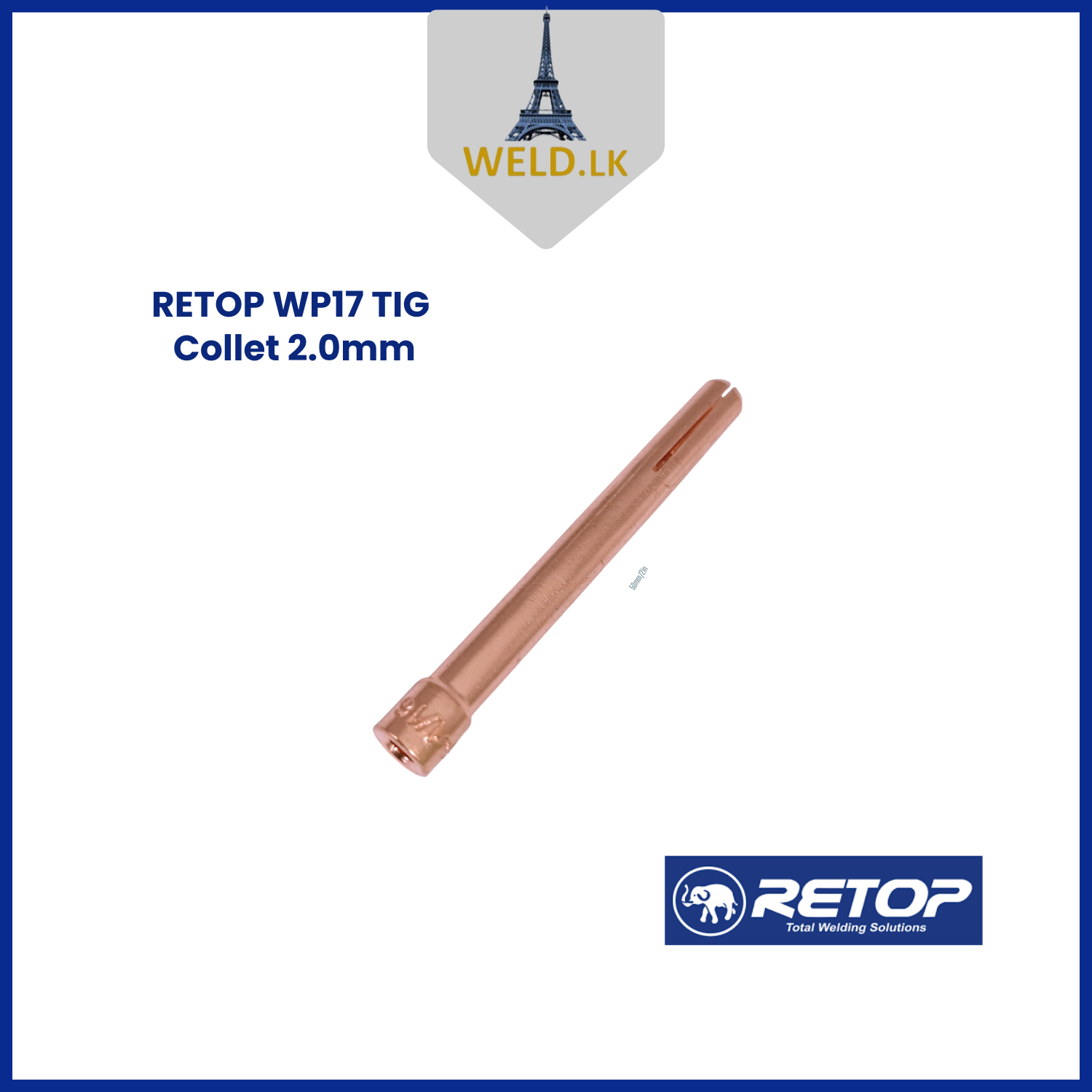 RETOP WP17 TIG COLLET 2.0mm