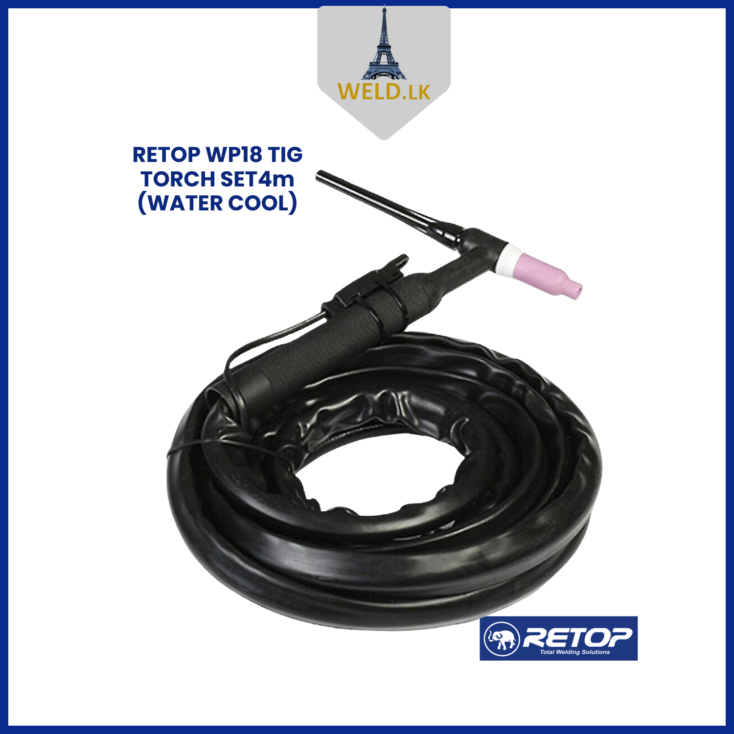 RETOP WP18 TIG TORCH SET4m (WATER COOL)